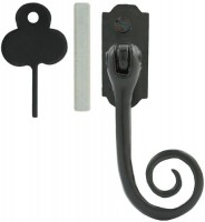 Anvil 33287 Monkeytail Right Hand Espagnolette Handle Black 31.24