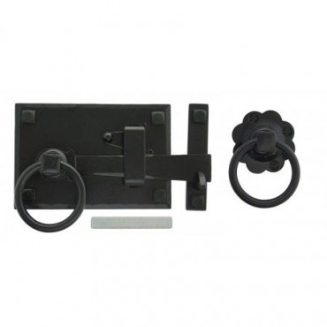 Anvil 33294 Cottage Latch Set Left Hand Black