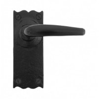 Anvil 33318 Oak Lever Latch Door Handles Black 34.74