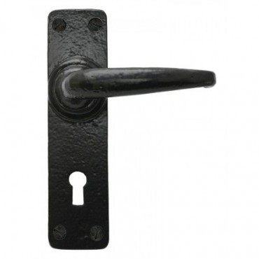 Anvil 33320 Smooth Lever Lock Door Handles Black