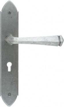 Anvil 33600 Gothic Lever Lock Door Handles Pewter Patina