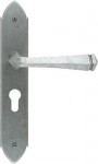 Anvil 33604/47 Gothic Euro Profile Lever Lock Door Handles Pewter Patina 104.50