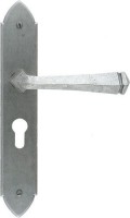 Anvil 33604/47 Gothic Euro Profile Lever Lock Door Handles Pewter Patina 104.50