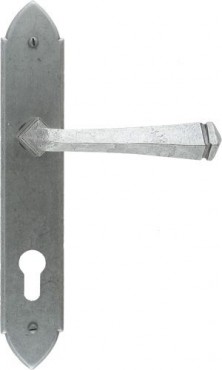 Anvil 33604 Gothic 92mm centres Euro Profile Lever Lock Espagnolette Door Handles Pewter