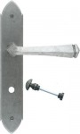 Anvil 33604/B Gothic Bathroom Lever Lock Door Handles Pewter Patina 115.32