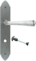 Anvil 33604/B Gothic Bathroom Lever Lock Door Handles Pewter Patina 115.32