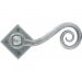 Anvil 33612 Monkeytail Lever Door Handles on Diamond Rosette Pewter Patina