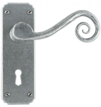 Anvil 33615 Monkeytail Lever Lock Door Handles Pewter