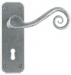 Anvil 33615 Monkeytail Lever Lock Door Handles Pewter Patina