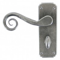 Anvil 33617 Monkeytail Lever Bathroom Lock Door Handles Pewter 111.76