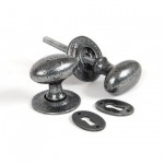 Anvil 33644 Oval Mortice or Rim Knob Set Pewter 56.84