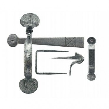 Anvil 33649 Medium Bean Thumblatch Set Pewter