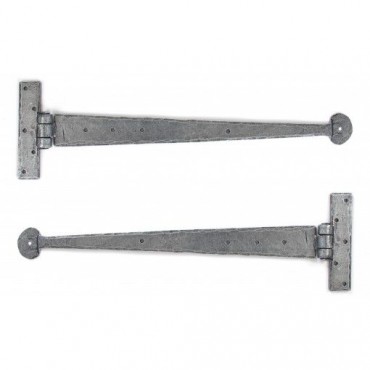 Anvil 33653 Penny End 15" Tee Hinges per Pair Pewter