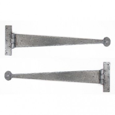 Anvil 33655 Penny End 22" Tee Hinges per Pair Pewter