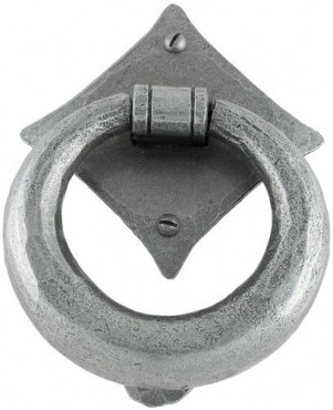 Anvil 33658 Ring Door Knocker Pewter Patina