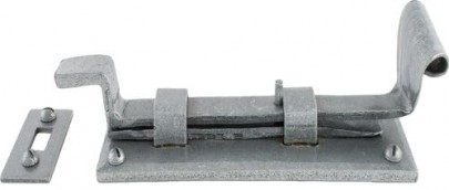 Anvil 33659 4" Cranked Door Bolt Pewter Patina