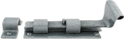 Anvil 33660 4" Straight Door Bolt Pewter Patina