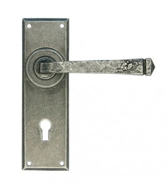 Anvil 33700 Avon Sprung Lever Lock Door Handles Pewter Patina