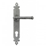 Anvil 33766 92mm Tudor Espagnolette Euro Lock Door Handle Set Pewter 100.88