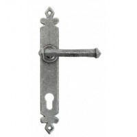 Anvil 33766 92mm Tudor Espagnolette Euro Lock Door Handle Set Pewter 100.88