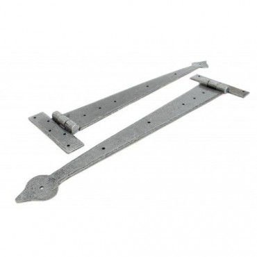 Anvil 33792 22" Arrow Head Tee Hinges in Pairs Pewter