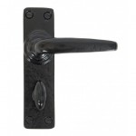 Anvil 33822 Smooth Lever Bathroom Lock Door Handles Black 37.58