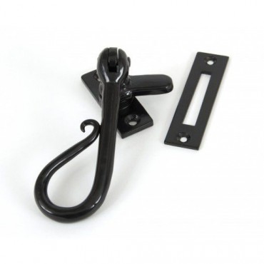 Anvil 33956 Shepherds Crook Reversible Window Casement Fastener Black