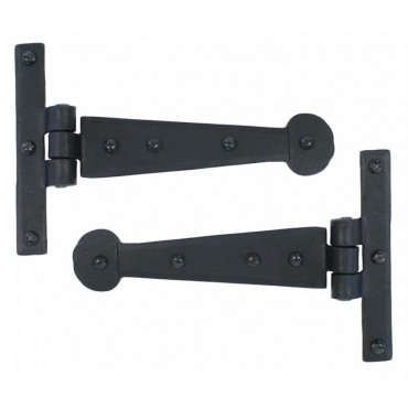 Anvil 33987 Penny End 6" Tee Hinges per Pair Black