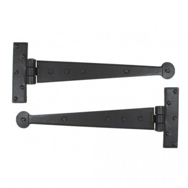 Anvil 33989 Penny End 12" Tee Hinges per Pair Black