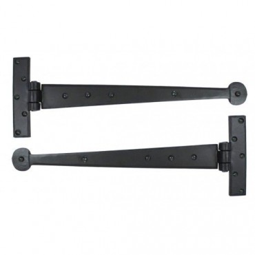 Anvil 33990 Penny End 15" Tee Hinges per Pair Black