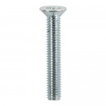 M6 X 50 Machine Screw Z/P CSK Pack of 10 1.83