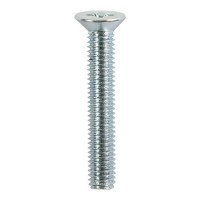 M6 X 50 Machine Screw Z/P CSK Pack of 10 1.83