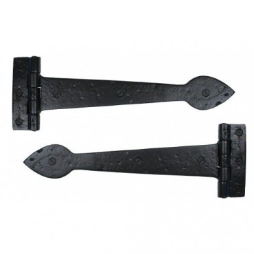 Anvil 73226 Cast 12" Tee Hinges per Pair Smooth Black