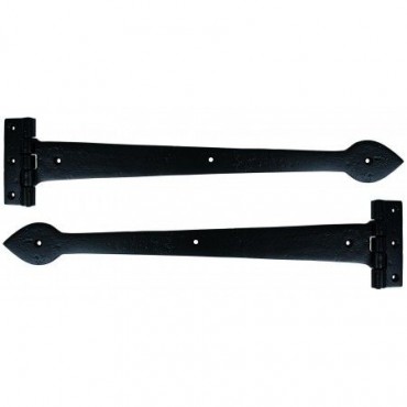 Anvil 73228 Cast 18" Tee Hinges per Pair Smooth Black