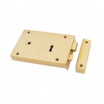 Anvil 83585 Large Rim Lock Left Hand Polished Brass 205.24