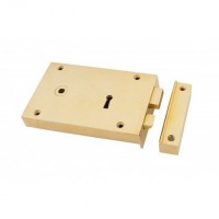 Anvil 83585 Large Rim Lock Left Hand Polished Brass 205.24