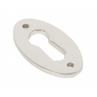 Anvil 83810 Oval Lever Key Escutcheon Polished Nickel 9.30