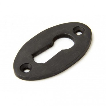 Anvil 83948 Oval Lever Key Escutcheon Aged Bronze