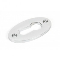 Anvil 90280 Oval Lever Key Escutcheon Polished Chrome 10.44