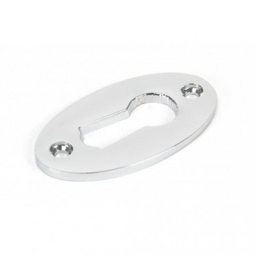 Anvil 90280 Oval Lever Key Escutcheon Polished Chrome