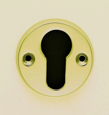 Carlisle Brass Euro Profile Escutcheon Face Fix AA145 Polished Brass