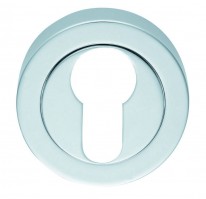 Carlisle Brass Euro Profile Escutcheon AA1CP Polished Chrome 10.68