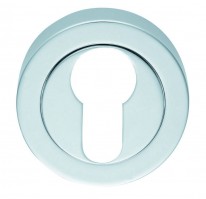 Carlisle Brass Euro Profile Escutcheon AA1CP Polished Chrome 10.32