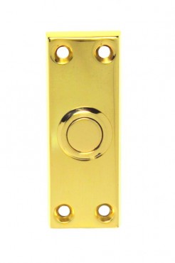 Carlisle Brass Oblong Bell Push AA31 Polished Brass