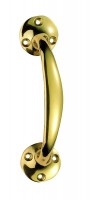 150mm Bow Pull Handle AA36 Polished Brass 8.76