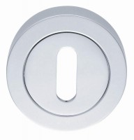 Serozzetta Lever Key Escutcheon SZM003CP Polished Chrome 2.52