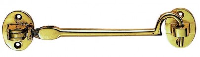 AA62 150mm Silent Cabin Hook Brass