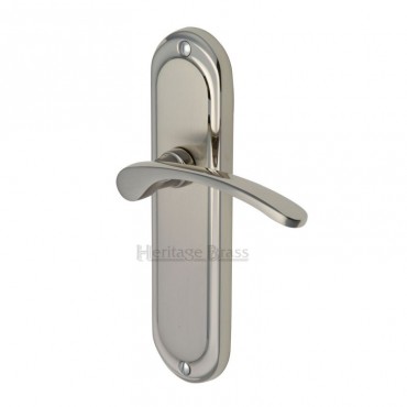 Marcus AMB6230-MC Ambassador Lever Bathroom Door Handles Mercury Split Finish