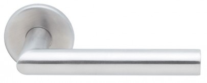 Hoppe EX1400Z/42 (AR364) 20mm Mitre Lever Door Handles on 6mm Rose G316 SSS