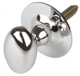 Carlisle Brass AA33CP Oval Thumb-turn on Rose for Security Bolt Polished Chrome 14.55